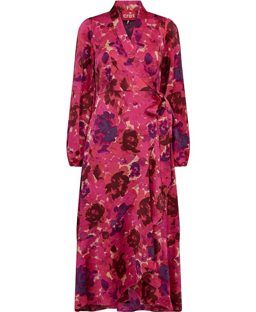 Cras Laracras Dress Kvinde Pink Garden Maxi Kjoler Str 44 - Polyester hos Magasin