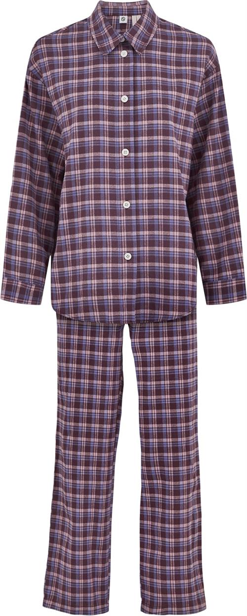 Becksöndergaard Flannel Pyjamas Set Pyjamassæt Str L - hos Magasin