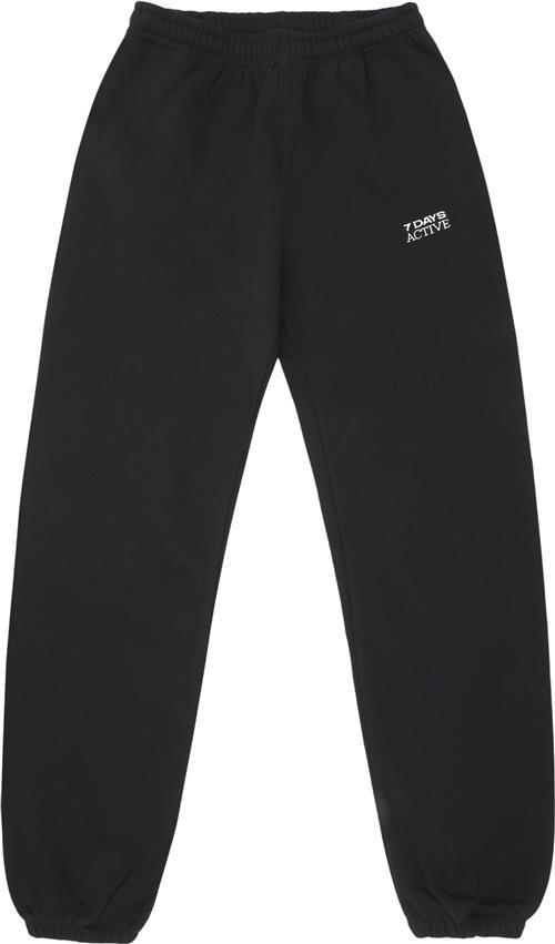 7 Days Active Organic Fitted Sweatpants Kvinde 001 Black Sweatpants Str S - hos Magasin