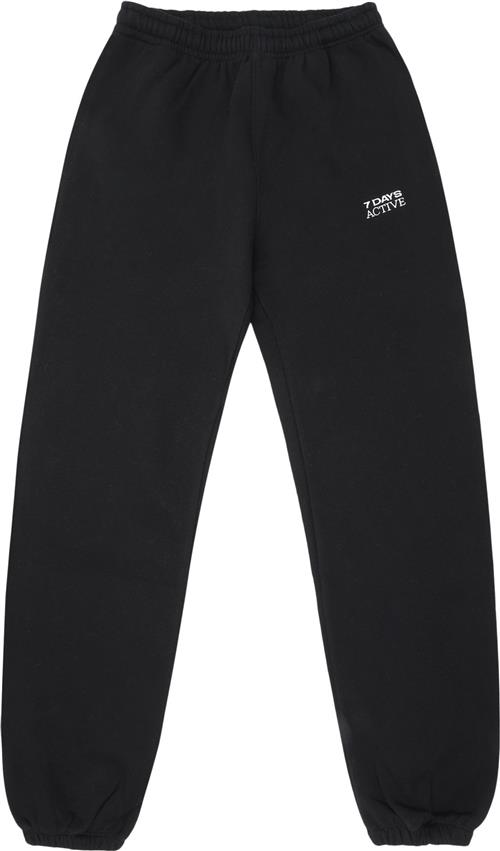 Se 7 Days Active Organic Fitted Sweatpants Kvinde 001 Black Sweatpants Str M - hos Magasin ved Magasin