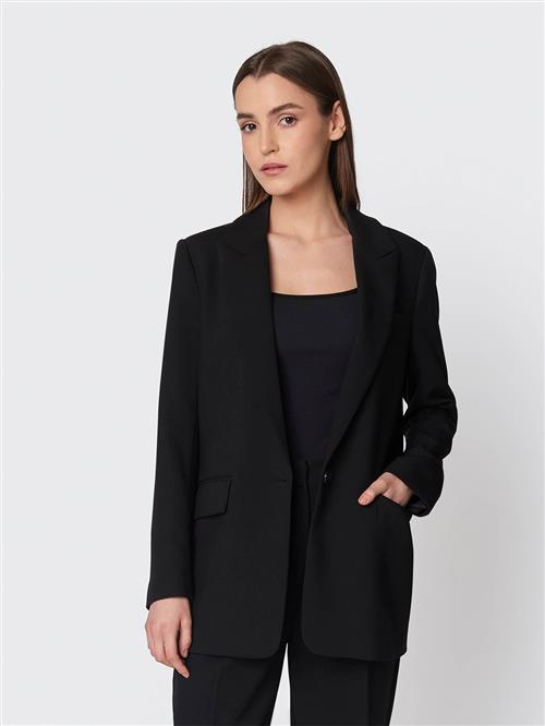 Bruuns Bazaar Cindysusbbfrida Blazer Kvinde Black Blazere Str 42 - Polyester hos Magasin