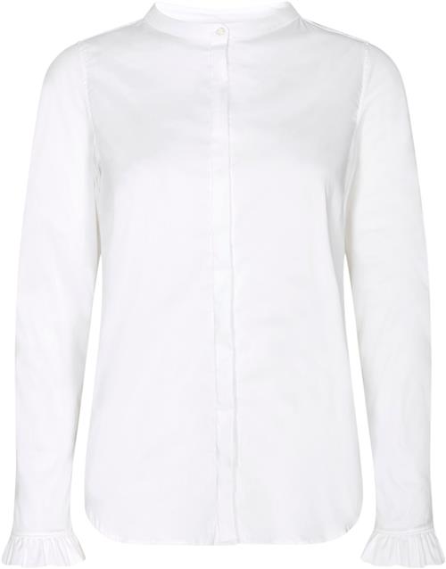 Mos Mosh Mattie Shirt Kvinde White Langærmede Skjorter Str XL - hos Magasin