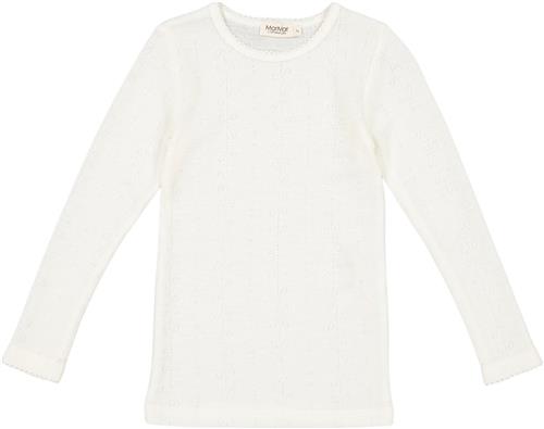 Se MarMar Copenhagen Tamra Str 6Y/116 - Natural Langærmede T-shirts Uld hos Magasin ved Magasin