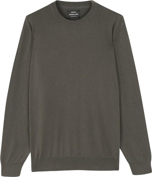 Se Mads Nørgaard - Copenhagen Tight Cotton Karsten Knit Mand Mørke Grøn Sweaters Str XL - hos Magasin ved Magasin