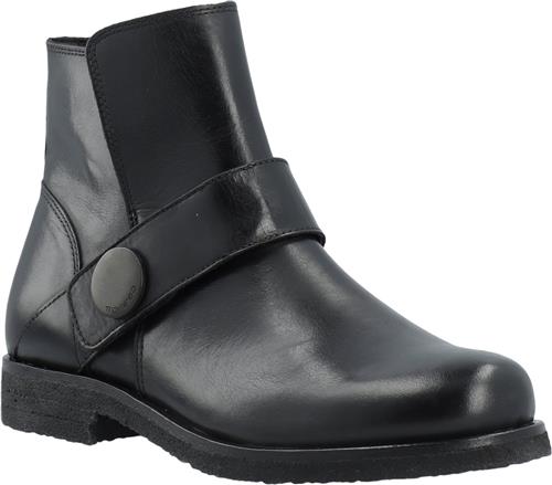 Cashott Casfreja Low Biker Boot Pull Up Leather Kvinde Black Cowboy & Biker Str 41 - hos Magasin