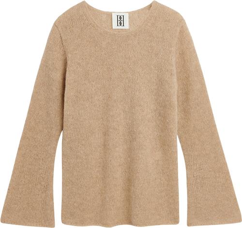 By Malene Birger Cyrema. Kvinde Twill Beige Sweaters Str XS - Uld hos Magasin