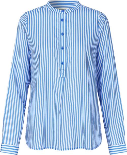 Lollys Laundry Luxll Shirt LS Kvinde Stripe Langærmede Skjorter Str XS - hos Magasin