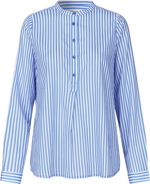 Lollys Laundry Luxll Shirt LS Kvinde Stripe Langærmede Skjorter Str XXL - hos Magasin