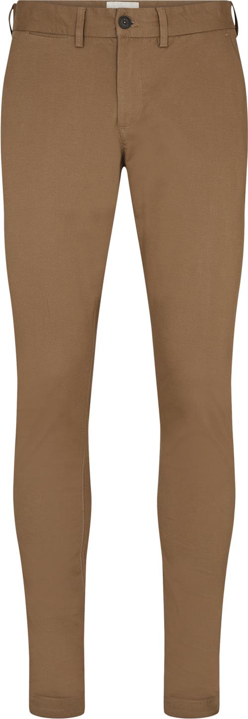 Bruun & Stengade BS Anton Slim fit Chinos Mand Blå Casual Bukser Str W32 / L32 - Bomuld hos Magasin