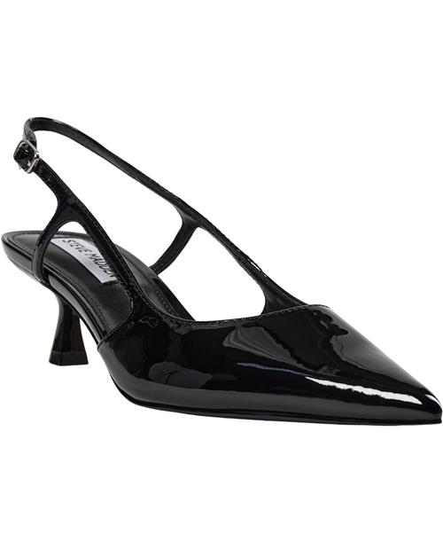 Se Steve Madden Legaci Slingback Kvinde Black Patent Slingbacks Str 40 - hos Magasin ved Magasin