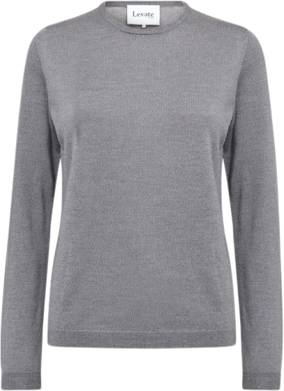 Levete room Lrismaila 2 Kvinde L9906 - Dark Grey Melange Sweaters Str M - hos Magasin