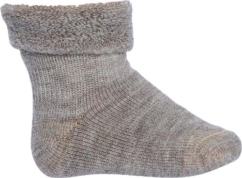 mp Denmark Baby Terry Wool Socks Str 17/18 - Brun Strømper Uld hos Magasin