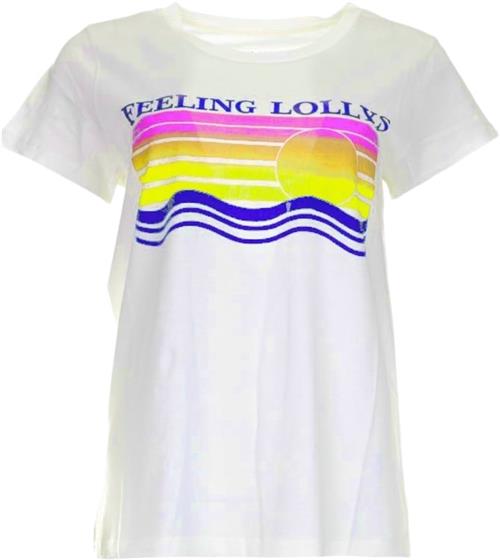 Lollys Laundry Romall Tee SS Kvinde White Kortærmede T-shirts Str XS - hos Magasin