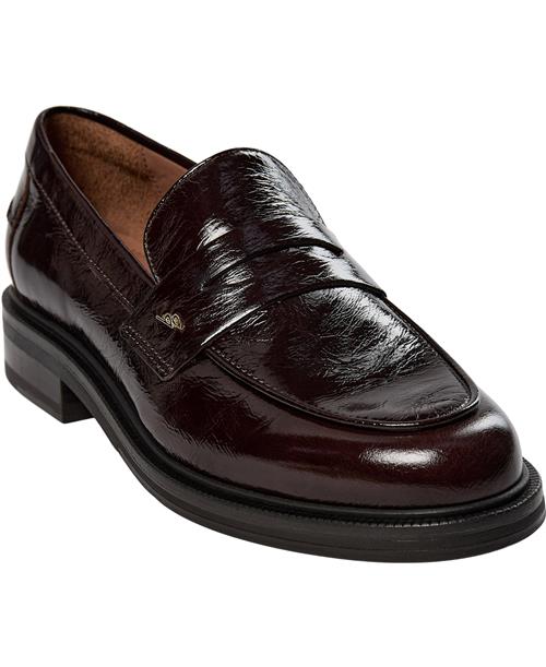 Billi Bi Sko A7010 Kvinde Mogano Naplack 265 Loafers Str 39 - hos Magasin