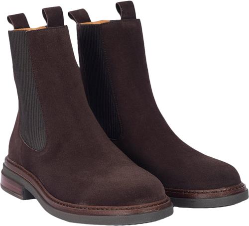 ANGULUS Støvle med Elastik Kvinde 2193/046 Brown/brown Chelsea Boots Str 40 - Læder hos Magasin