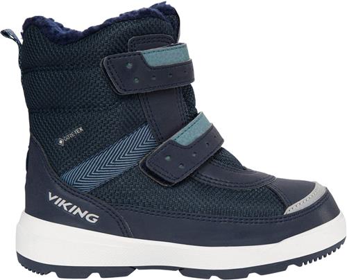 Viking Play Reflex Warm GTX 2V Navy/charcoal Støvler Str 23 - Gummi hos Magasin