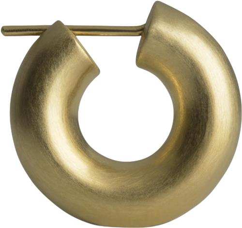 Se Jane Kønig Small Chunky Hoop, Goldplated Sterling Silver One Size - Creoler hos Magasin ved Magasin