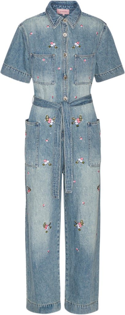 HUNKØN Dolly Denim Jumpsuit Kvinde Light Denim Buksedragter Str XS Denim - hos Magasin