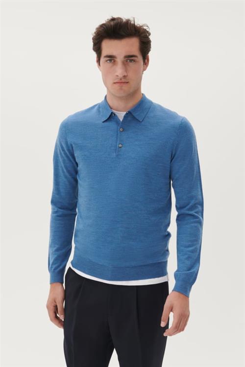 Se Matinique Maklint Mand Dust Blue Melange Sweaters Regular Fit Str XL - hos Magasin ved Magasin