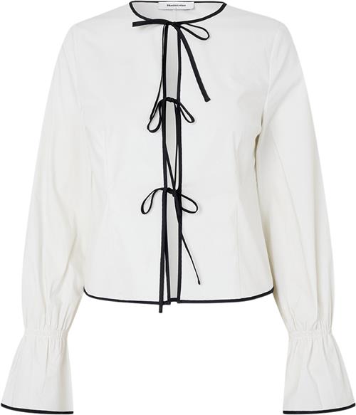 Se Modström Emiliamd bow Shirt Kvinde Soft White Langærmede Bluser Str XS - hos Magasin ved Magasin