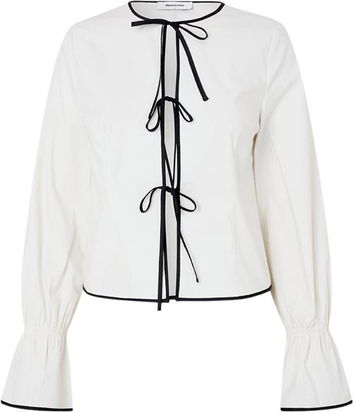 Se Modström Emiliamd bow Shirt Kvinde Soft White Langærmede Bluser Str M - hos Magasin ved Magasin