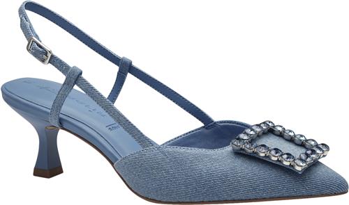 Se Tamaris 129601-42 Kvinde Denim Slingbacks Str 42 - Denim hos Magasin ved Magasin