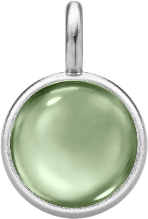 Julie Sandlau Prime Pendant Rhodium/green One size - Vedhæng hos Magasin