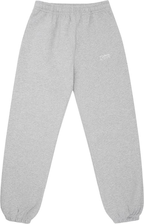 Se 7 Days Active Organic Fitted Sweatpants Kvinde 022 Heather Grey Sweatpants Str XL - hos Magasin ved Magasin