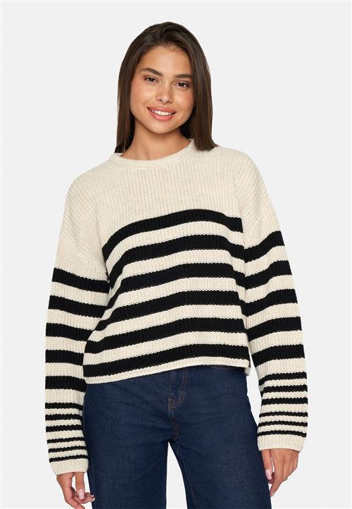 Se SisterS Point Mibacropped Kvinde Bamboo/black Sweaters Str S - hos Magasin ved Magasin