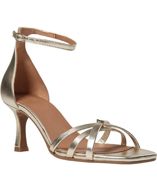 Billi Bi Sandal A6134 Kvinde Champagne Nappa 004 Højhælede Sandaler Str 40 - hos Magasin