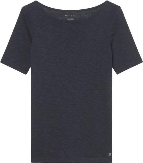 Marc O’Polo Tshirt, Short-sleeve, Boat-neck Kvinde Manic Midnight Kortærmede T-shirts Str XS - hos Magasin