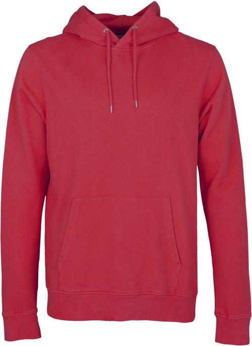 Colorful Standard Classic Organic Hood Kvinde Scarlet Red Hættetrøjer Str L - Bomuld hos Magasin