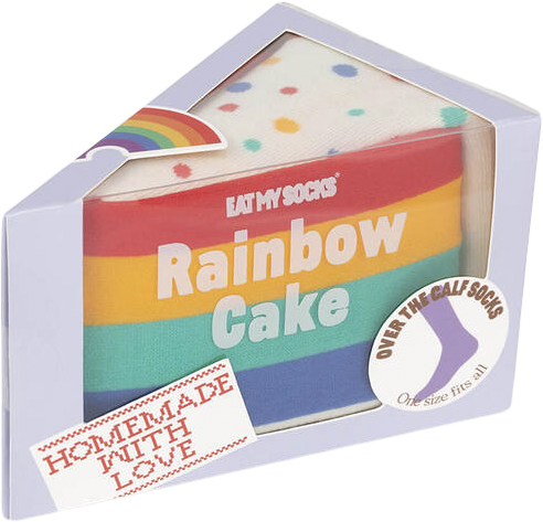 Se Eat My Socks Strømper Rainbow Cake Ankelstrømper - Bomuld hos Magasin ved Magasin