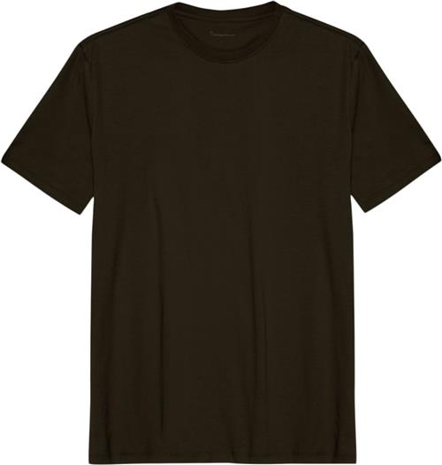 Se Knowledge Cotton Apparel Regular fit Basic tee Gots/vegan Mand Green Melange Kortærmede T-shirts Str S - Bomuld hos Magasin ved Magasin