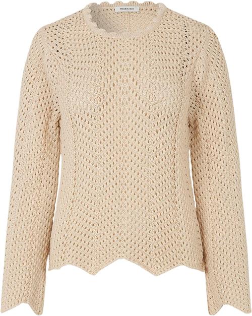 Modström Carymd Oneck Kvinde Summer Sand Sweaters Str L - Bomuld hos Magasin