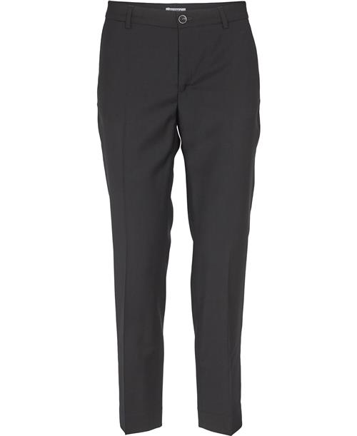 Filippa K Luisa Cropped Cool Wool Slacks Kvinde Black Bukser Med Lige Ben Str 42 - hos Magasin