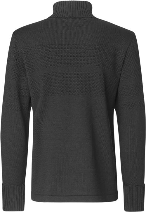 Se Mads Nørgaard - Copenhagen Wool Klemens Knit Mand Sort Turtlenecks Str L - Uld hos Magasin ved Magasin