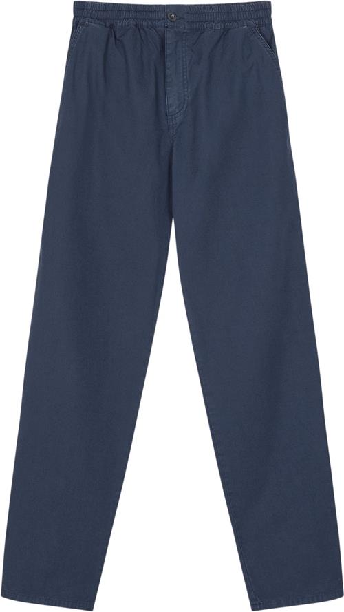 Se Mads Nørgaard - Copenhagen Fine Twill Hektor Pants Mand Blå Casual Bukser Str S - hos Magasin ved Magasin