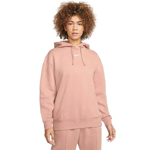 Se Nike Sportswear Essential Fleece Hoodie Kvinde Pink Hættetrøjer Str L - Bomuld hos Magasin ved Magasin