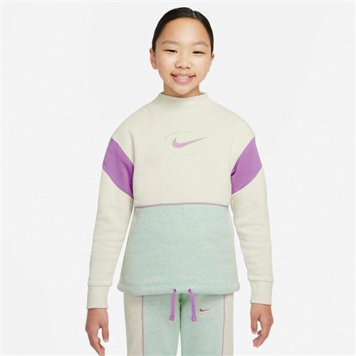 Se Nike Sportswear Fleece Mock Neck Sweatshirt 128-137 / S - Sweatshirts & Hættetrøjer hos Magasin ved Magasin