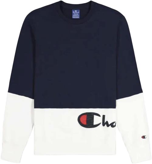 Champion Crewneck Sweatshirt Mand Blue Sweatshirts Str L - Bomuld hos Magasin