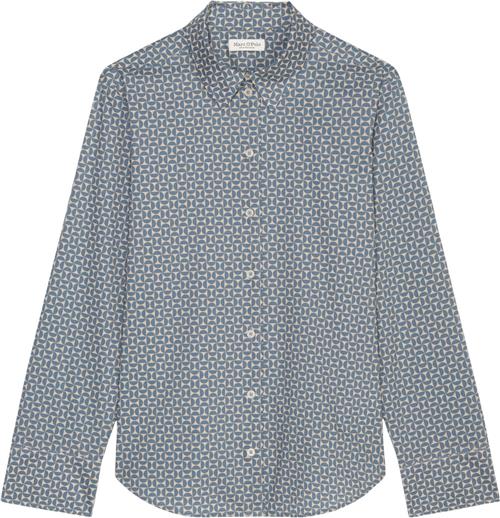 Marc O’Polo Blouse, Casual fit, Ashape, Longsl Kvinde Multi Langærmede Skjorter Str 42 - hos Magasin