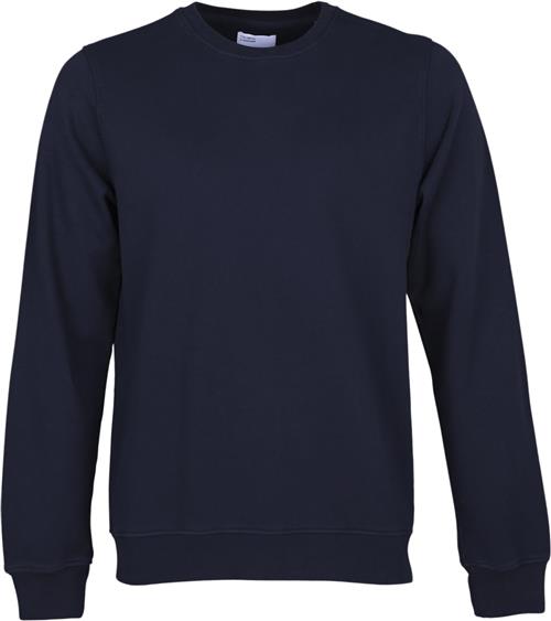 Colorful Standard Classic Organic Crew Mand Navy Blue Sweatshirts Str XL - Bomuld hos Magasin