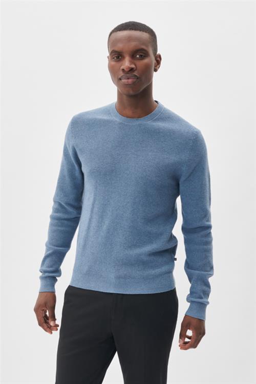 Matinique Malagoon Mand Captain's Blue Melange Sweaters Regular Fit Str XXL - hos Magasin