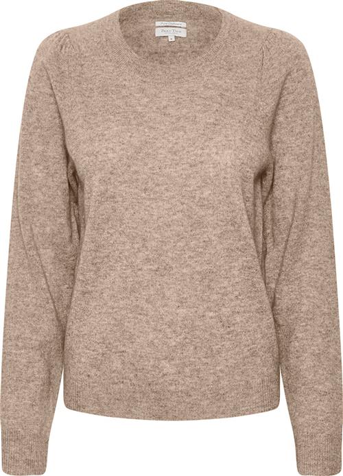 Se Part Two Evinapw PU 100% Cashmere Kvinde Light Camel Melange Sweaters Relaxed Fit Str XL Cashmere - hos Magasin ved Magasin