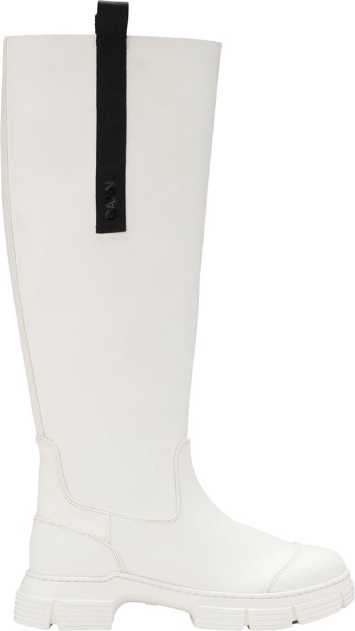 Ganni S1913 Recycled Country Rubber Boots Kvinde Egret Gummistøvler Str 39 - hos Magasin