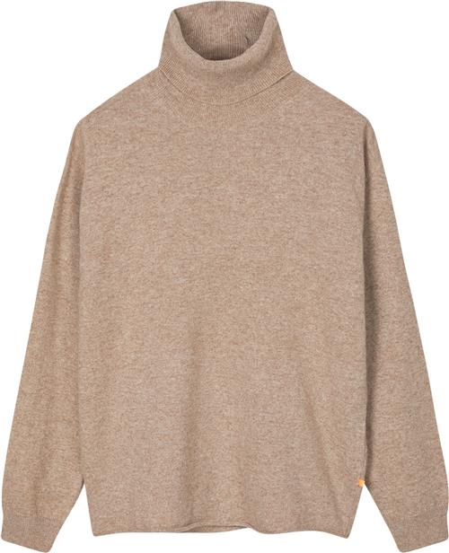 Mads Nørgaard - Copenhagen Eco Wool Kally Sweater Kvinde Sand Rullekraver Str L - hos Magasin