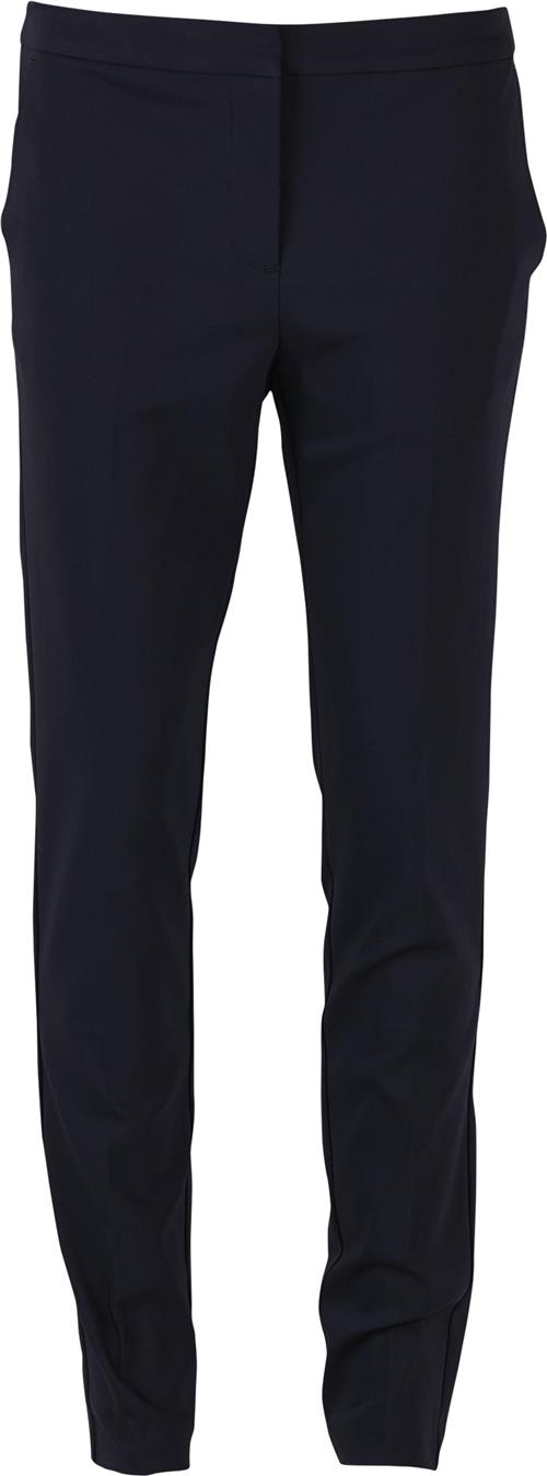 Saint Tropez Pants W Elastic Waistband Kvinde Bl Deep Bukser Med Smalle Ben Str XL - hos Magasin