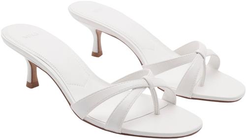 Se MANGO Sandals .- Plane Kvinde White Højhælede Sandaler Str 37 - hos Magasin ved Magasin