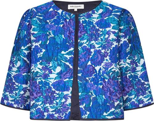 Lollys Laundry Trinell Short Jacket 3/4 Kvinde Flower Print Overgangsjakker Str L - hos Magasin